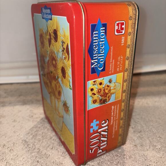 Museum Collection 500 Piece Puzzle Van Gogh Sunflowers- NEW in Tin - Picture 4 of 5